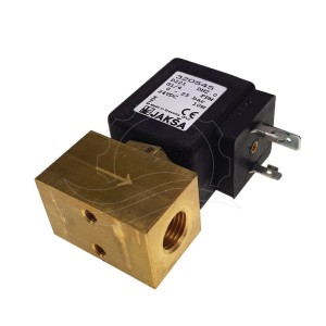 Jakša D221 solenoīda vārsts 0-25bar G1/4'' FPM 24V DC (320545)
