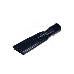 Putekļsūcēja uzgalis, plastmasas, klasisks, 38 mm, īss, melns