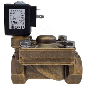 Jakša M260 solenoīda vārsts 0.3-12bar G1'' NBR 24V AC (360534)
