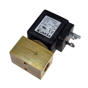 Jakša D221 solenoīda vārsts 0-35bar G1/4'' FPM 24V AC (320531)