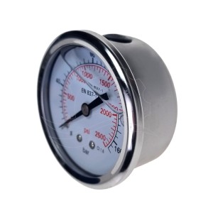 Glicerīna spiediena mērītājs 0-6bar 63mm (pieslēgums aizmugurē)