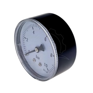 Manometrs 0-10bar 63mm (pieslēgums aizmugurē)